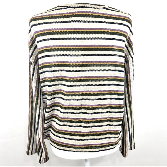 NWT The Line of Style Oversize Knit Crop Top Sz M - Picture 4 of 7